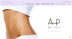 Desktop Screenshot of anitapatelmd.com